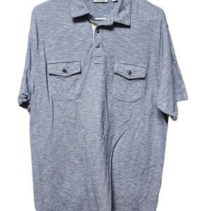1034 - Rowm Mens Polo Shirt Sz XL Color Blue